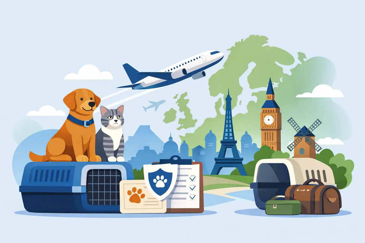 Pet Travel to Europe With an Animal Health Certificate