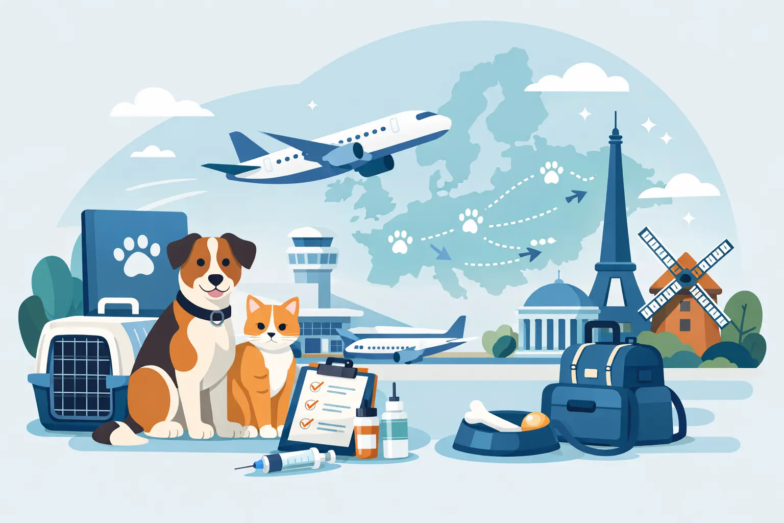 A Guide to Pet Travel Timelines for EU Trips