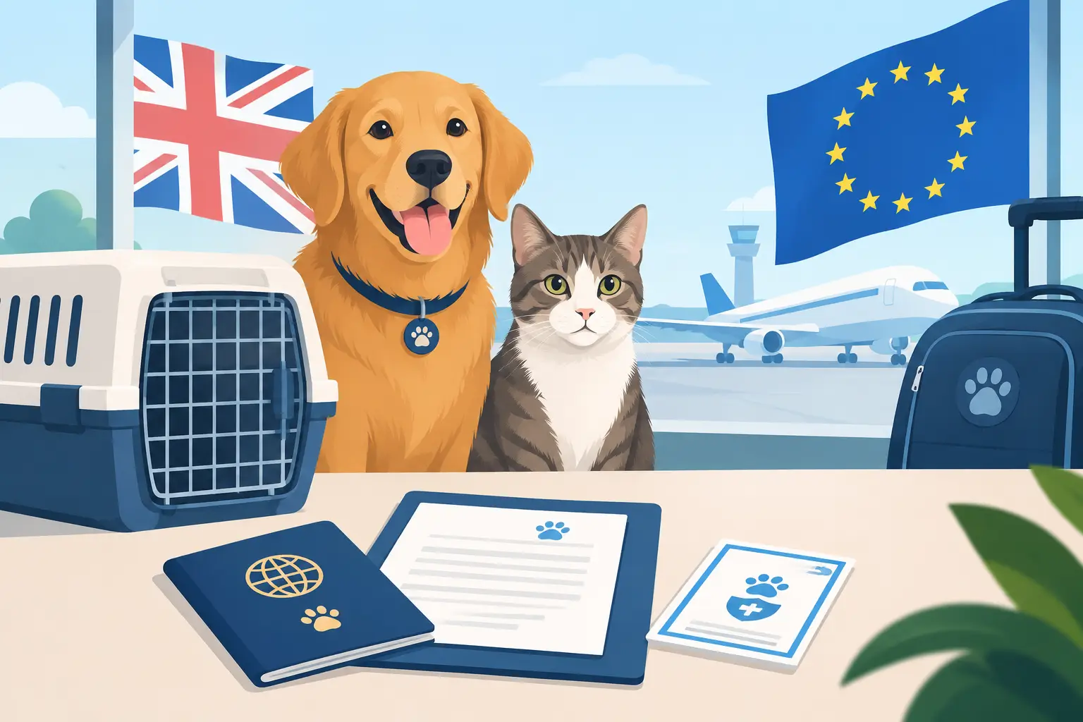 Pet Travel Paperwork for EU Trips from GB